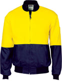 DNC Hi Vis Cotton Bomber Jacket (3757) Hi Vis Cotton & Bluey Jackets DNC Workwear - Ace Workwear