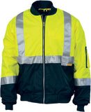 DNC Hi Vis Two Tone Flying Jacket with 3M Reflective Tape (3862) Hi Vis Cold & Wet Wear Jackets & Pants DNC Workwear - Ace Workwear