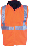 DNC Hi Vis Reversible Vest with 3M Reflective Tape (3865) Hi Vis Winter Vest DNC Workwear - Ace Workwear