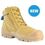 Bata Horizon Ultra Wheat Safety Shoe (804-88008) Zip Sided Safety Boots Bata - Ace Workwear