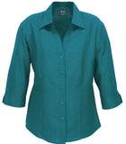 Biz Care Ladies Plain Oasis 3/4 Sleeve Shirt Healthcare Shirts Biz Care - Ace Workwear