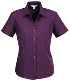 Biz Care Ladies Plain Oasis Short Sleeve Shirt Healthcare Shirts Biz Care - Ace Workwear