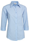 Biz Ladies Micro Check 3/4 Sleeve Shirt (LB8200) Ladies Shirts Biz Collection - Ace Workwear