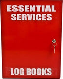 Essential Services Log Book Cabinet (Metal) with 003 Locked & Keys (155mm x 315mm x 385mm) Cabinets and Covers, signprice FFA - Ace Workwear