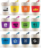 Kick Eco Coffee Cup/ Silicone Band (Carton of 100pcs) (LL0453) Coffee Cups, signprice Logoline - Ace Workwear
