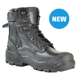 Bata Longreach Zip Ultra Black Safety Shoe (804-66029) Zip Sided Safety Boots Bata - Ace Workwear