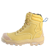 Bata Longreach Zip Ultra Wheat Safety Shoe (804-88015) Zip Sided Safety Boots Bata - Ace Workwear
