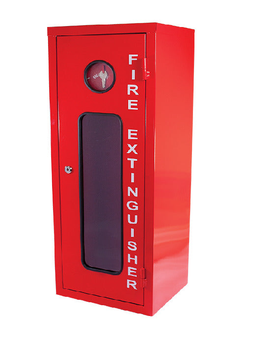 4.5kg Metal Lockable Fire Extinguisher Cabinet (280mm x 202mm x 546mm) Cabinets and Covers, signprice FFA - Ace Workwear