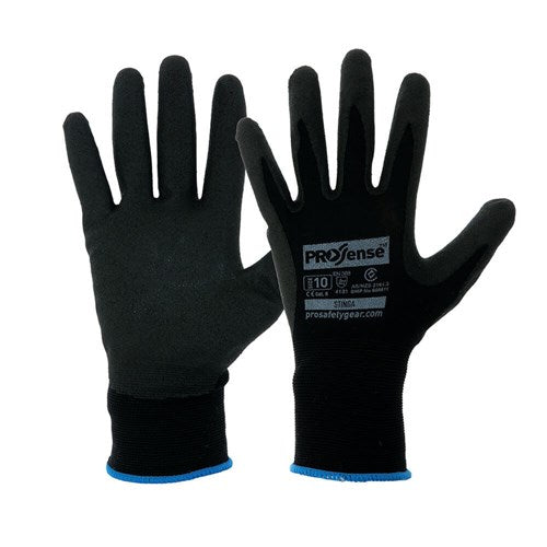 Pro Choice Prosense Stinga Gloves - Carton (120 Pairs) (NPF) Synthetic Dipped Gloves ProChoice - Ace Workwear