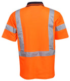 Hi Vis Cotton Back Polo with Reflective Tape Short Sleeve (P75) Hi Vis Polo With Tape Blue Whale - Ace Workwear