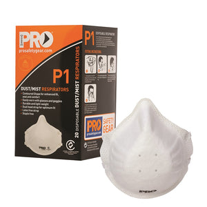 Pro Choice Dust Masks P1 - Box (20 Pcs) (PC301) Disposable Respiratory Mask ProChoice - Ace Workwear