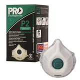 Pro Choice Dust Masks P2 with Valve and Active Carbon Filter - Box (12 Pcs) (PC531) Disposable Respiratory Mask ProChoice - Ace Workwear