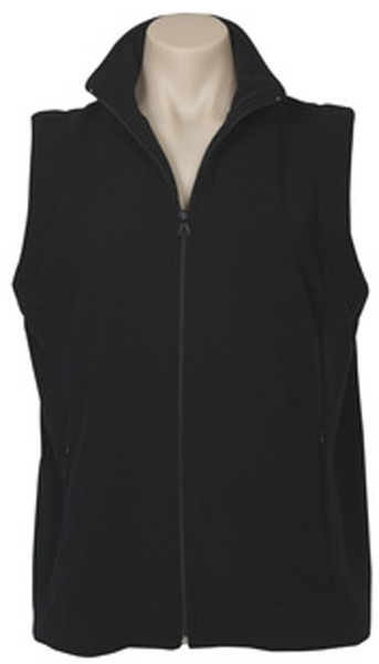 Biz Collection Ladies Plain Micro Fleece Vest (PF905) Winter Wear Vests Biz Collection - Ace Workwear
