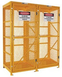 PRATT Forklift Storage Cage. 2 Storage Levels Up To 16 Forklift Cylinders (PSGC16F) Assembled Gas, signprice Pratt - Ace Workwear