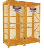 PRATT Gas Cylinder Storage Cage. 1 Storage Level Up To 18 G-Sized Cylinders. (Comes Flat Packed - Assembly Required) (PSGC18V-FP) Flat Packed Cages, signprice Pratt - Ace Workwear