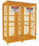 PRATT Forklift & Gas Cylinder Storage Cage. 3 Storage Levels. (Comes Flat Packed - Assembly Required) (PSGC8F9V-FP) Flat Packed Cages, signprice Pratt - Ace Workwear