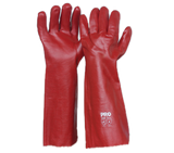 Pro Choice Red PVC Long Gloves - Pack (12 Pairs) (PVC45) PVC Gloves ProChoice - Ace Workwear