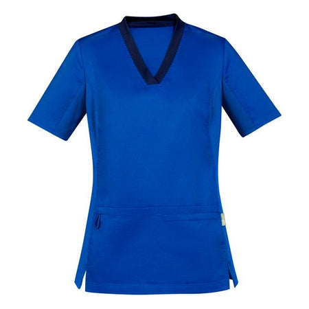 Biz Care Riley Womens V-Neck Scrub Top - (CST043LS) Scrubs Biz Care - Ace Workwear