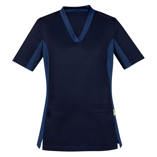 Biz Care Riley Womens V-Neck Scrub Top - (CST043LS) Scrubs Biz Care - Ace Workwear