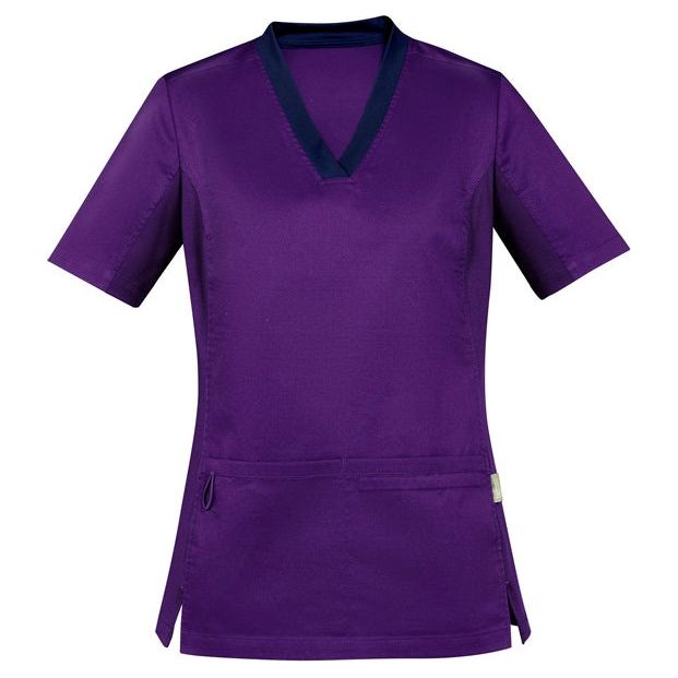 Biz Care Riley Womens V-Neck Scrub Top - (CST043LS) Scrubs Biz Care - Ace Workwear