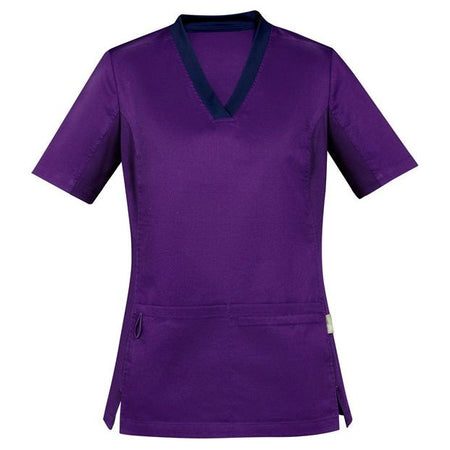 Biz Care Riley Womens V-Neck Scrub Top - (CST043LS) Scrubs Biz Care - Ace Workwear