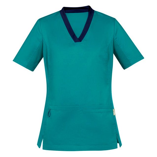 Biz Care Riley Womens V-Neck Scrub Top - (CST043LS) Scrubs Biz Care - Ace Workwear
