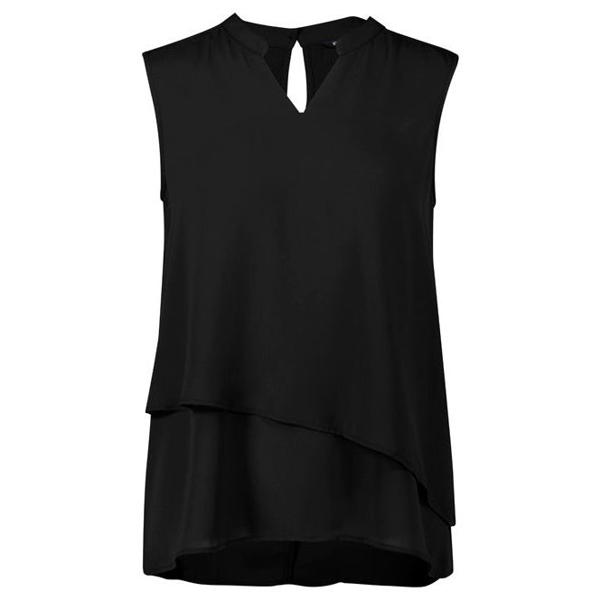 Biz Corporates Seville Womens Sleeveless Layered Blouse (RB260LN) - Ace Workwear