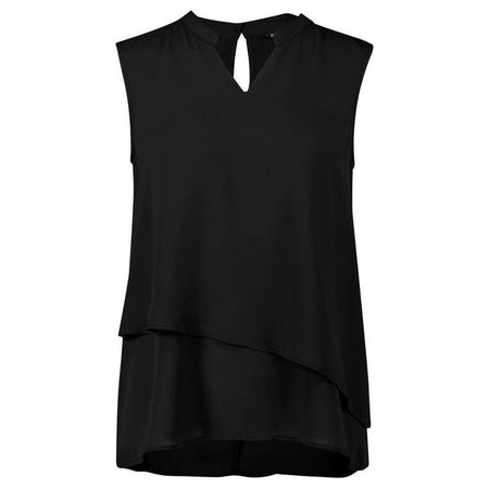 Biz Corporates Seville Womens Sleeveless Layered Blouse (RB260LN) - Ace Workwear
