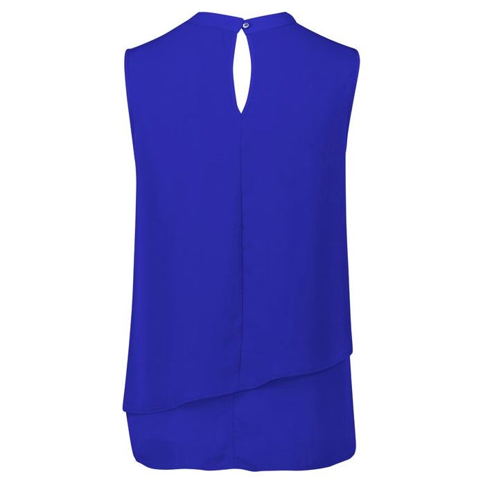 Biz Corporates Seville Womens Sleeveless Layered Blouse (RB260LN) - Ace Workwear
