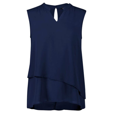 Biz Corporates Seville Womens Sleeveless Layered Blouse (RB260LN) - Ace Workwear