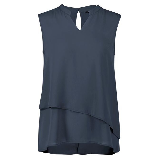 Biz Corporates Seville Womens Sleeveless Layered Blouse (RB260LN) - Ace Workwear