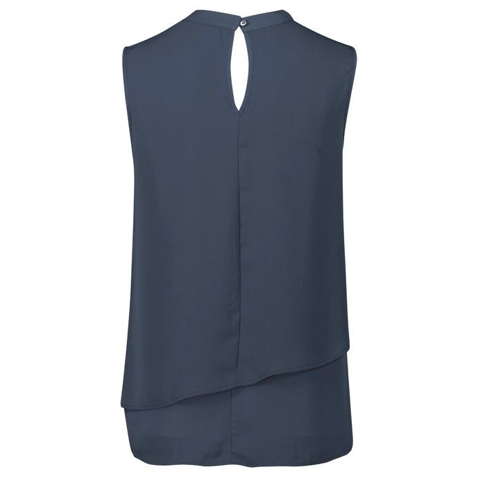 Biz Corporates Seville Womens Sleeveless Layered Blouse (RB260LN) - Ace Workwear