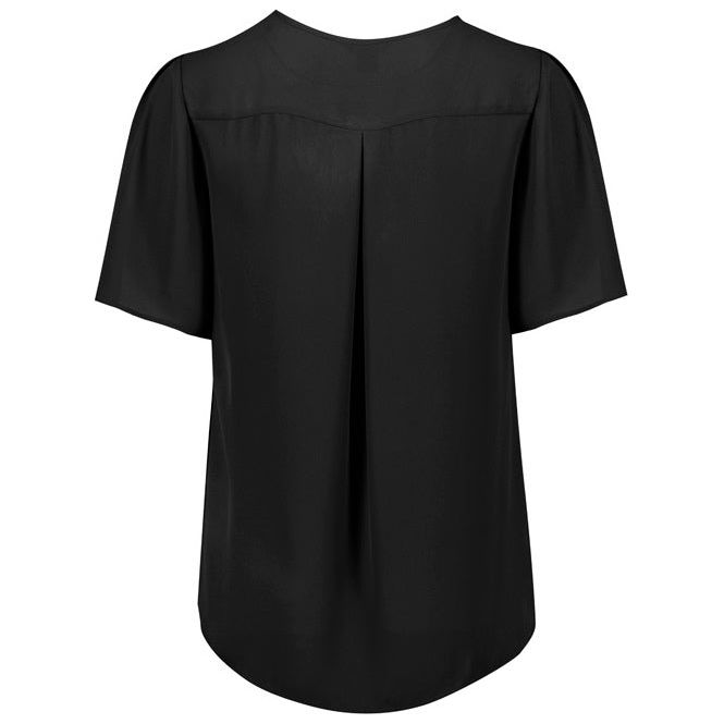 Biz Corporates Vienna Womens Short Sleeve Blouse (RB261LS) - Ace Workwear