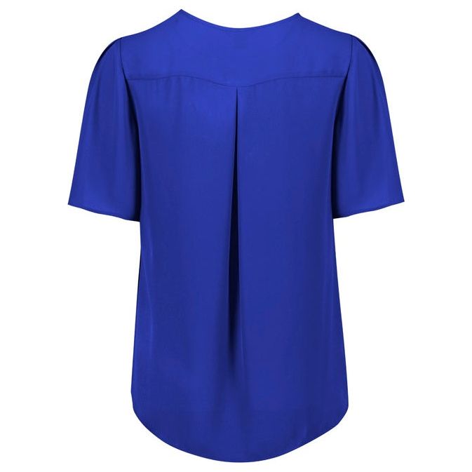 Biz Corporates Vienna Womens Short Sleeve Blouse (RB261LS) - Ace Workwear