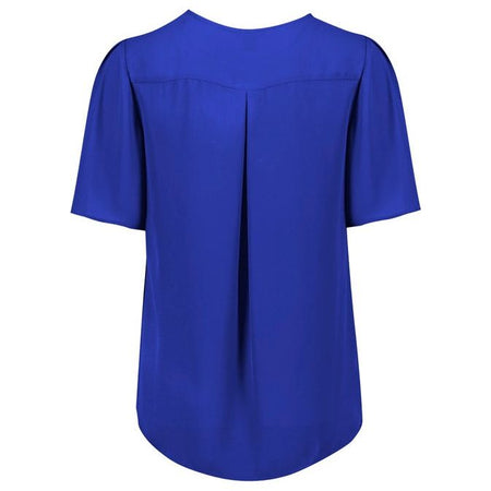 Biz Corporates Vienna Womens Short Sleeve Blouse (RB261LS) - Ace Workwear