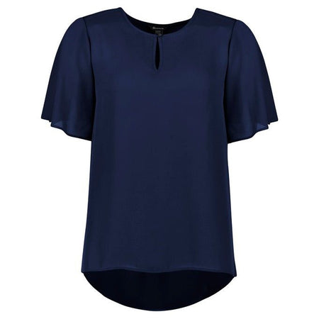 Biz Corporates Vienna Womens Short Sleeve Blouse (RB261LS) - Ace Workwear