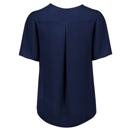 Biz Corporates Vienna Womens Short Sleeve Blouse (RB261LS) - Ace Workwear