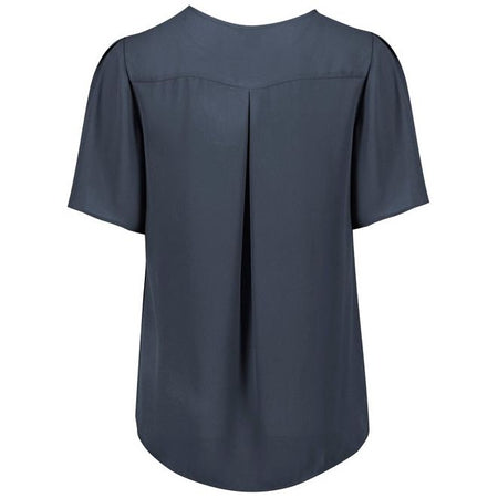Biz Corporates Vienna Womens Short Sleeve Blouse (RB261LS) - Ace Workwear