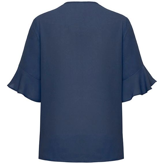 Biz Corporates Womens Aria Fluted Sleeve Blouse (RB966LS) Ladies Shirts, signprice Biz Corporates - Ace Workwear