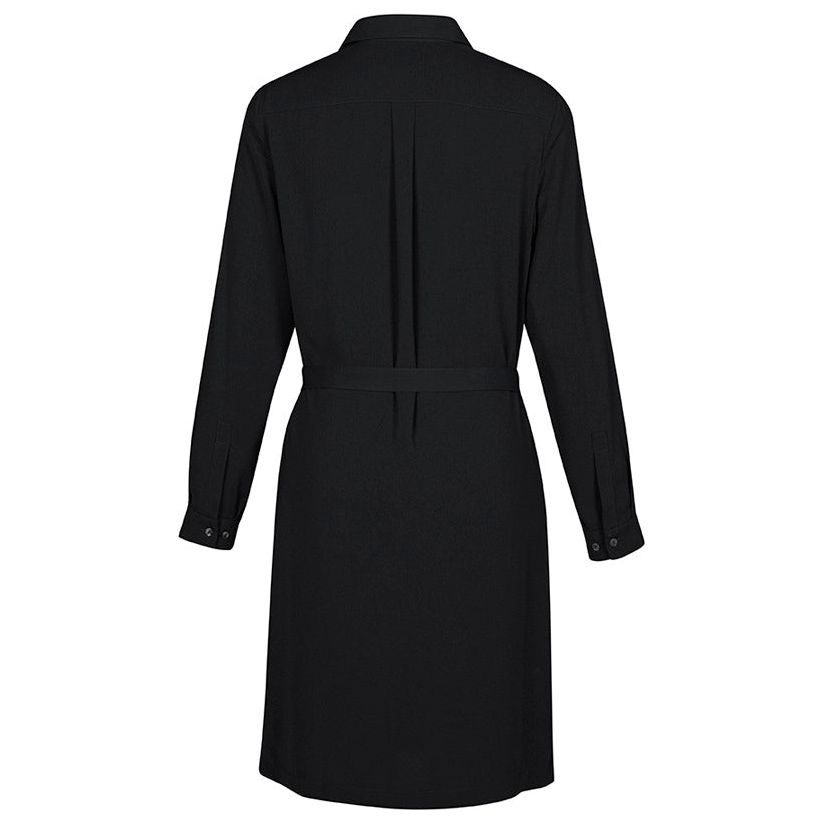 Biz Corporates Womens Chloe Georgette Shirt Dress (RD069L) Corporate Dresses & Jackets, signprice Biz Corporates - Ace Workwear