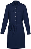 Biz Corporates Womens Chloe Georgette Shirt Dress (RD069L) Corporate Dresses & Jackets, signprice Biz Corporates - Ace Workwear