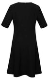 Biz Corporates Womens Extended Short Sleeve Dress (RD974L) Corporate Dresses & Jackets, signprice Biz Corporates - Ace Workwear