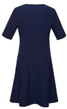 Biz Corporates Womens Extended Short Sleeve Dress (RD974L) Corporate Dresses & Jackets, signprice Biz Corporates - Ace Workwear