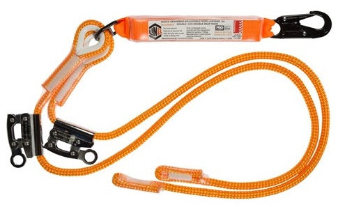 LINQ Double Adjustable Rope Lanyard with SN & RG X2 (RLA2SNRG) Double Adjustable Rope Lanyard, signprice LINQ - Ace Workwear