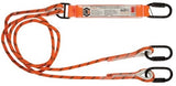 LINQ Double Leg Kernmantle 2M Shock Absorb Rope Lanyard with Hardware KD X3 (RLO2KDKD) Double Rope Lanyard, signprice LINQ - Ace Workwear