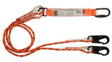 LINQ Double Leg Kernmantle 2M Shock Absorb Rope Lanyard with Hardware KD & SN X2 (RLO2KDSN) Double Rope Lanyard, signprice LINQ - Ace Workwear