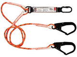 LINQ Double Leg Kernmantle 2M Shock Absorb Rope Lanyard with Hardware KS & SD X2 (RLO2KSSD) Double Rope Lanyard, signprice LINQ - Ace Workwear