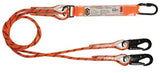 LINQ Double Leg Kernmantle 2M Shock Absorb Rope Lanyard with Hardware KS & SN X2 (RLO2KSSN) Double Rope Lanyard, signprice LINQ - Ace Workwear