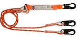 LINQ Double Leg Kernmantle 2M Shock Absorb Rope Lanyard with Hardware SN X3 (RLO2SNSN) Double Rope Lanyard, signprice LINQ - Ace Workwear
