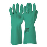 Pro Choice 45cm Green Nitrile Gauntlet Gloves - Carton (48 Pairs) (RFU22) Chemical Resistant Gloves ProChoice - Ace Workwear